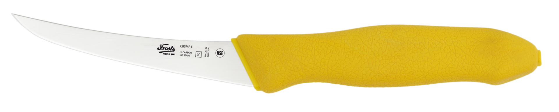 10973.png Mora Ausbeinmesser gebogen 13cm gelb – Bild 1