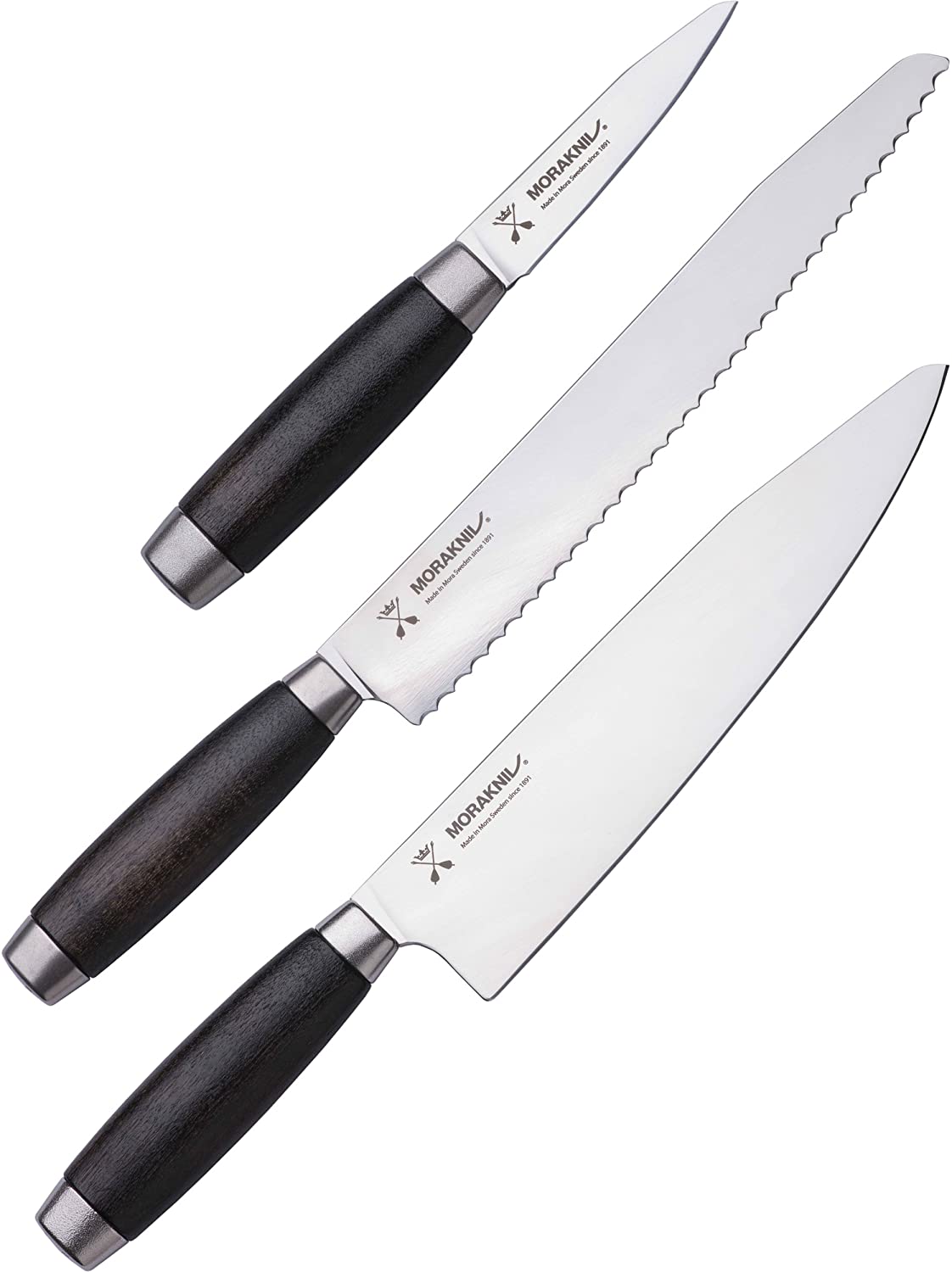 Mora-Classic-3er-Pack.jpg Mora Classic 1891 Messerset schwarz – Bild 1