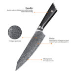 Damast Kochmesser – Bild 2