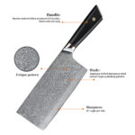 Damast Hackmesser – Bild 2
