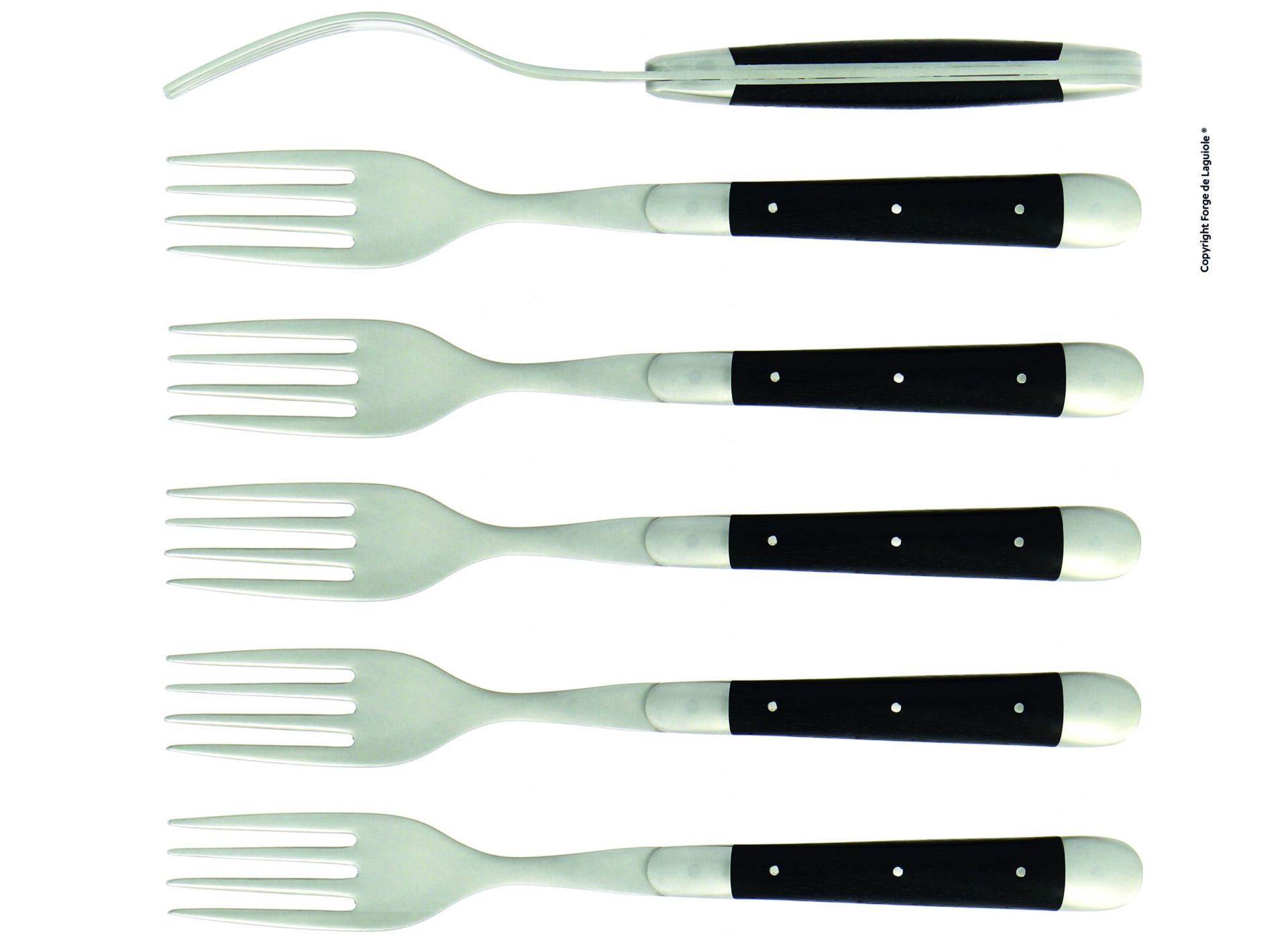FE6 2MINEB Forge de Laguiole Gabeln 6er-Set – Bild 1