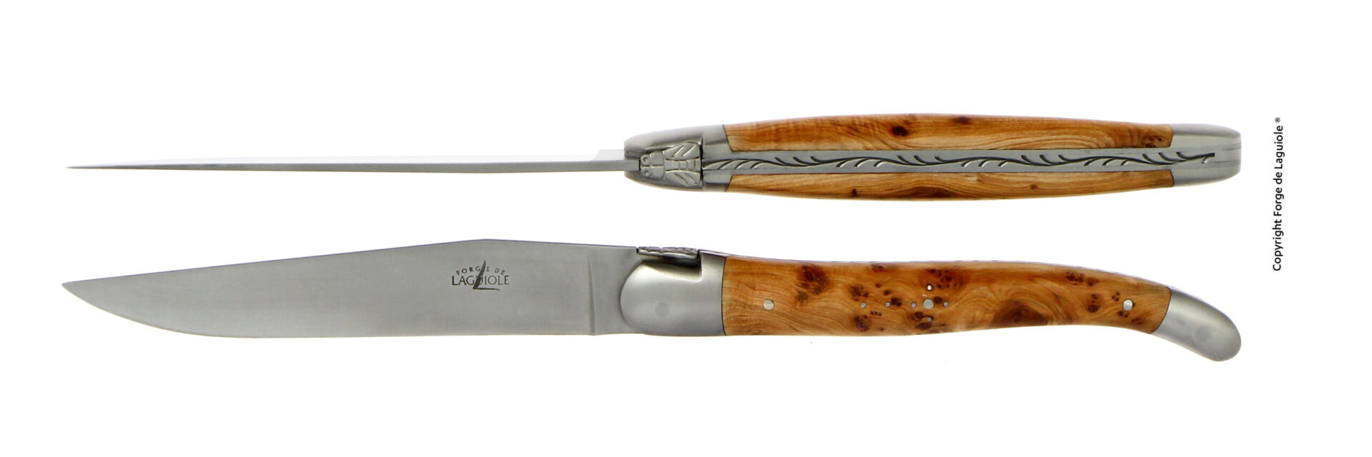 T 2M IN GE Forge de Laguiole Tafelmesser 2er-Set – Bild 1