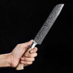 Hezhen Damast Brotmesser – Bild 6
