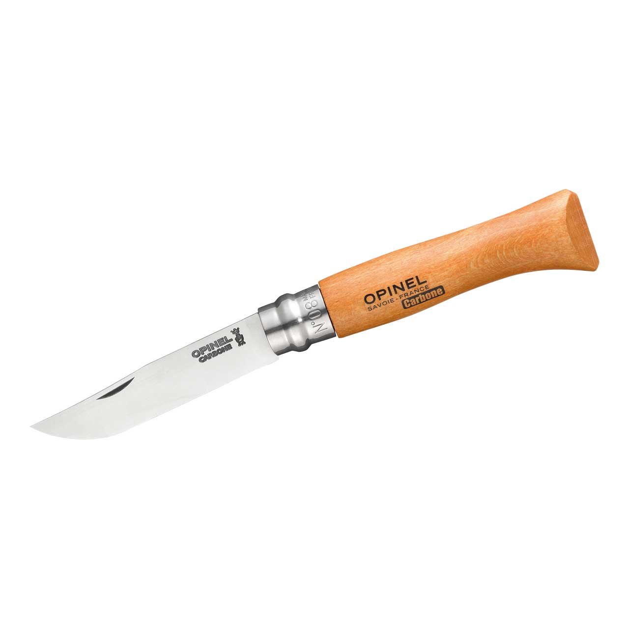 254008 Opinel Taschenmesser No 08, Buche, Carbon – Bild 1
