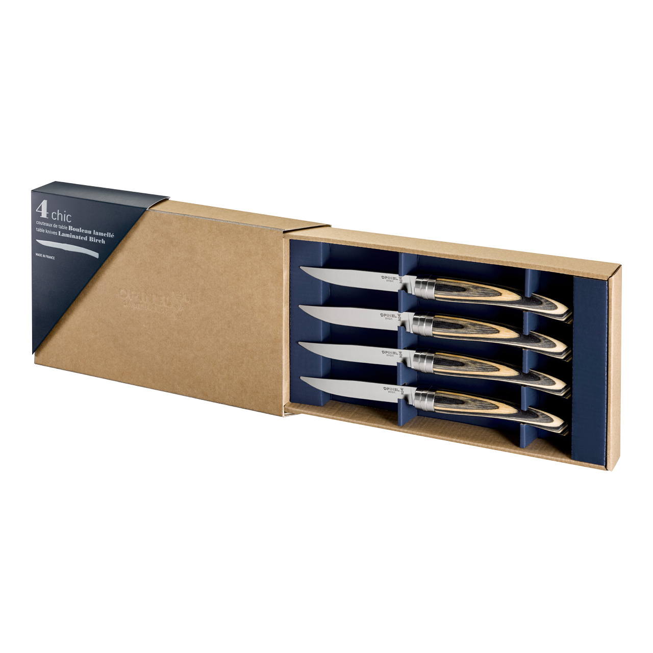 254628_verpackung_offen Opinel TABLE CHIC II, Birke – Bild 1
