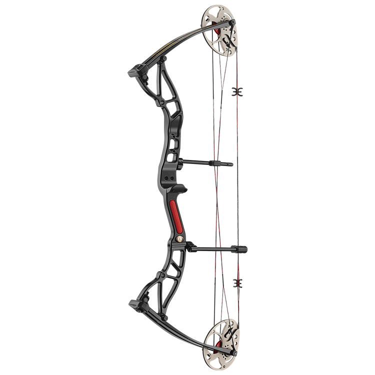 blackkk EK Archery Exterminator Compound Bow in Schwarz-Rot – Bild 1