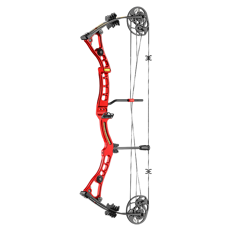 red EK Archery Axis 2.0 CNC Riser/Cams Compound Bow in Rot – Bild 1