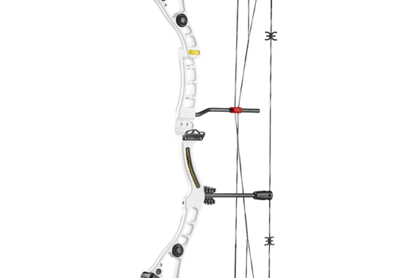 EK Archery Axis 2.0 CNC Riser/Cams Compound Bow in Weiß