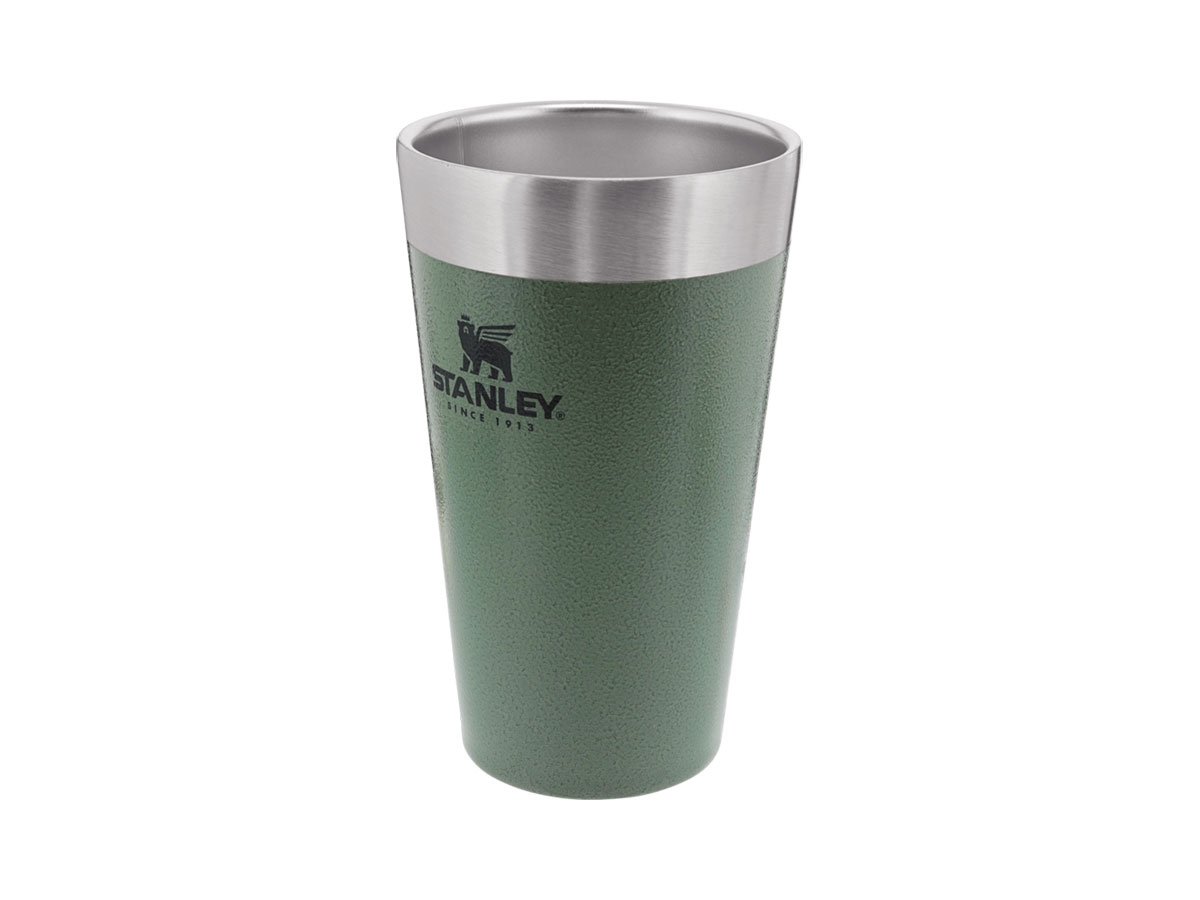 0108673_stanley-adventure-stacking-beer-pint-16oz-470ml-hammertone-green Stanley ADVENTURE Bierbecher 470ml Hammertone Green – Bild 1