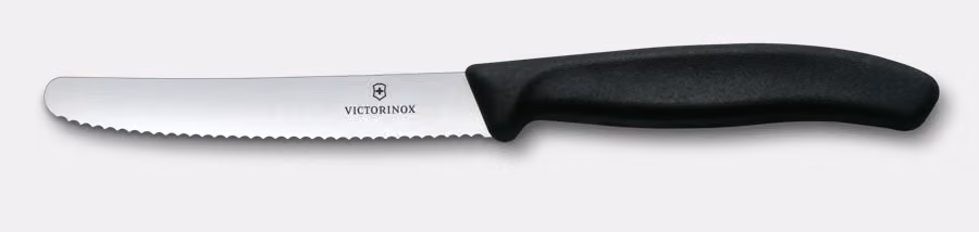 CUT_6-7833_S1-tif Victorinox Swiss Classic Tomaten- und Tafelmesser, 11cm, schwarz – Bild 1